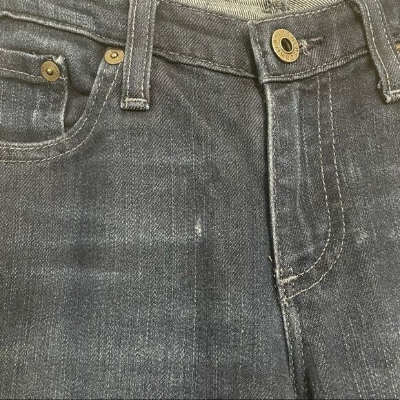 ADRIANO GOLDSHMIED THE‎ STILT CIGARETTE BLUE DARK WASHED JEANS whiskered SZ 26R - Picture 7 of 7